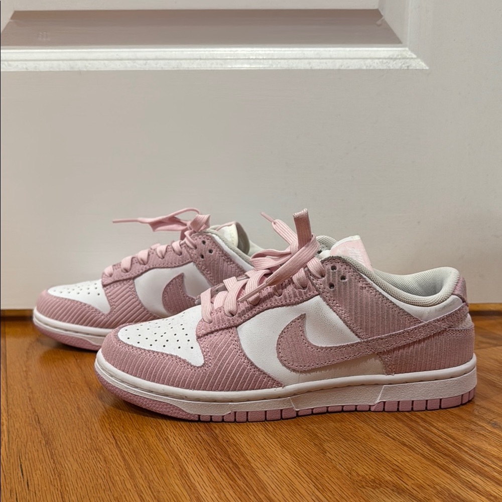 Nike Women's Pink and White Sneakers